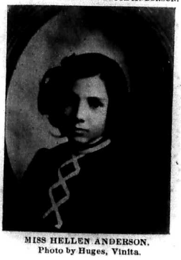 Hellen Rebecca Anderson, age 8, 1903. Public Domain.