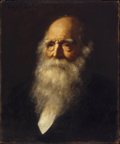 Oil painting of William Cullen Bryant, c.1878. Courtesy Brooklyn Museum.
