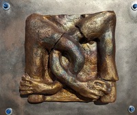 Untitled bronze bas-relief sculpture [sculptural interpretation of &quot;Vibrancy of Love&quot;]
