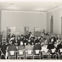 Interfaith dinner in social hall