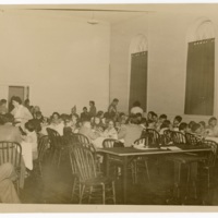 Students dining at Chanukah