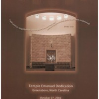 Temple Emanuel_ Temple Emanuel Dediction_ 27 October 2002.pdf